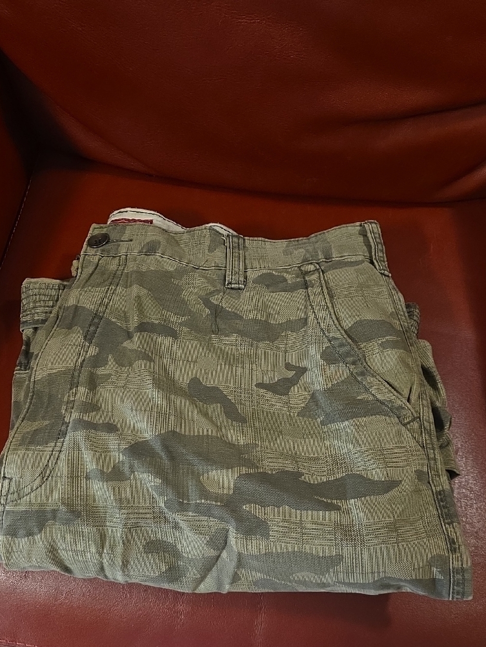 Levi's Men's Camouflage Cargo Pants - Olive